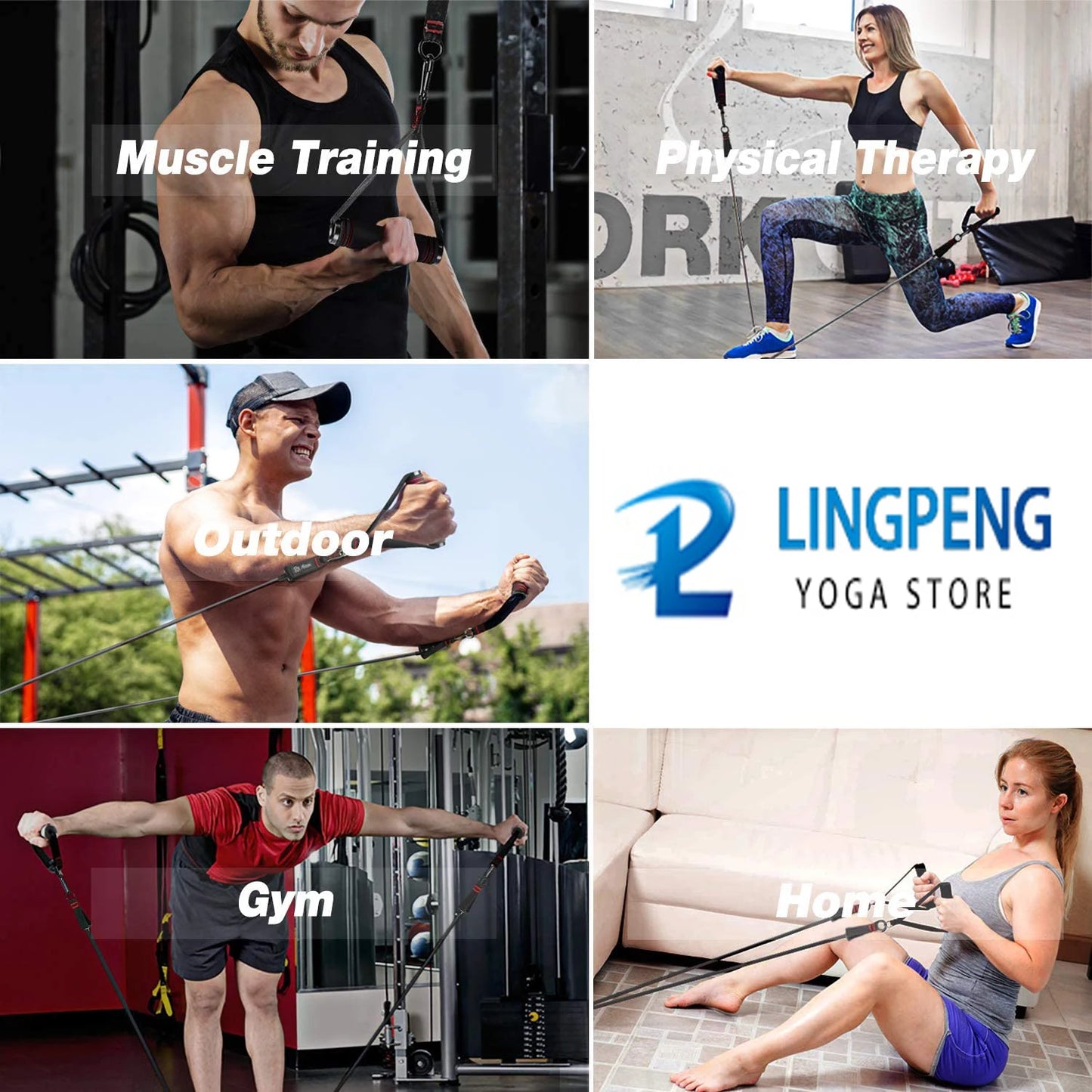 Resistance Band Set –For full Body Workout Rubber Band