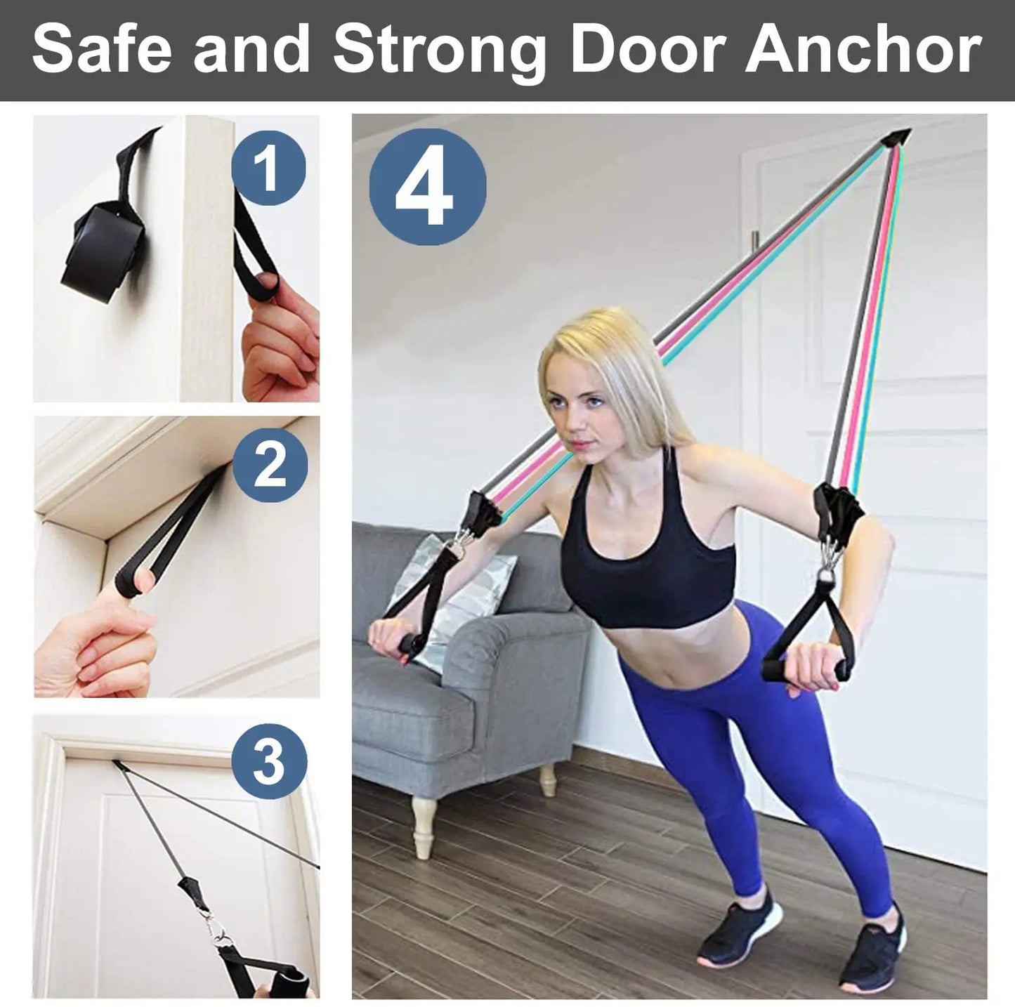 Resistance Band Set –For full Body Workout Rubber Band