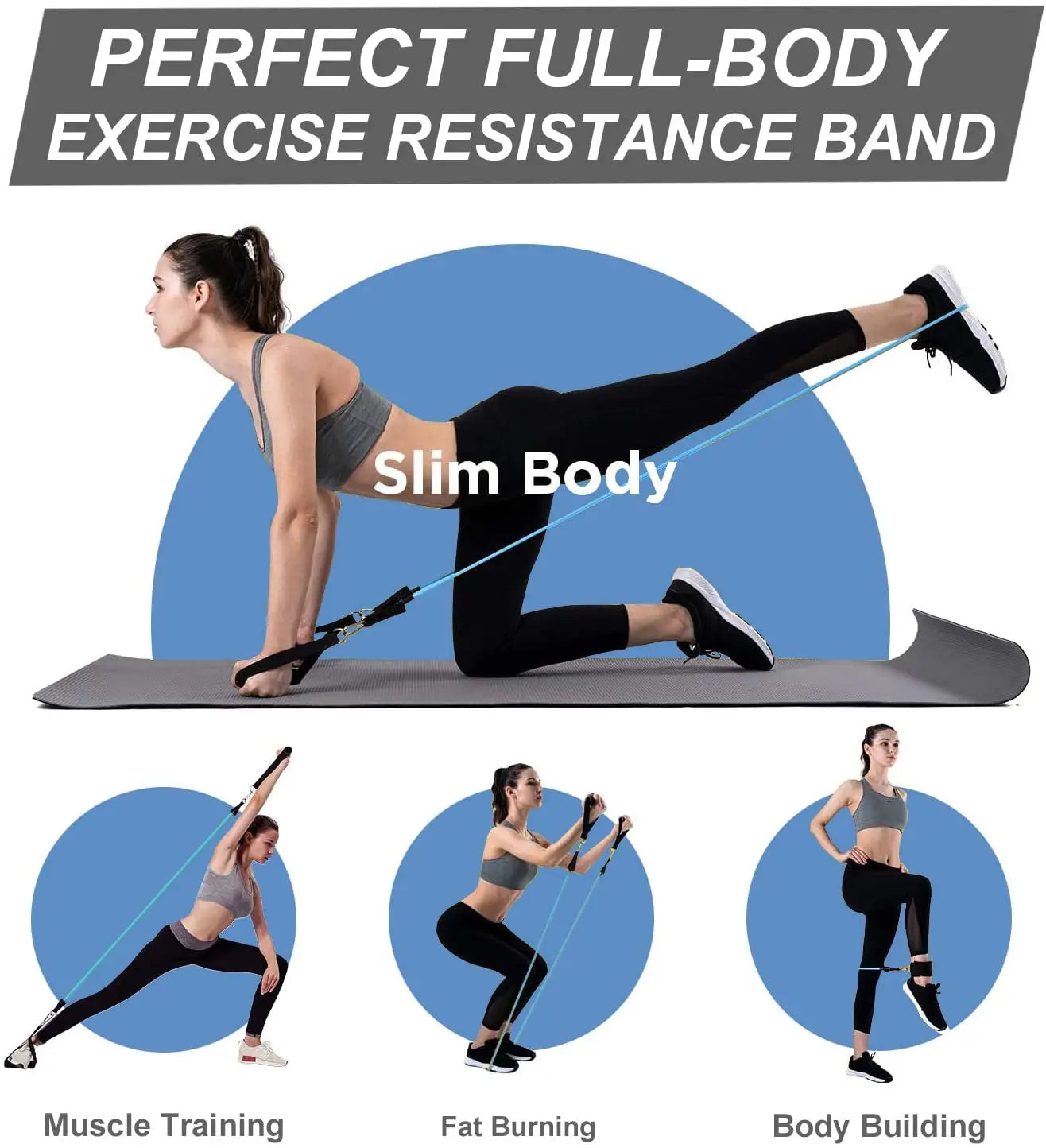Resistance Band Set –For full Body Workout Rubber Band