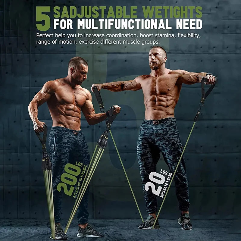 Resistance Band Set –For full Body Workout Rubber Band
